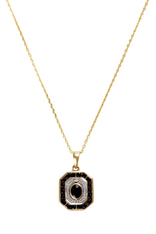 Pendentif Saphirs Filants - Or jaune, diamants et saphirs