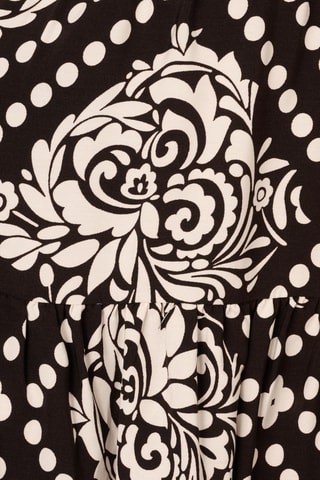 Robe patineuse - Écru et noir