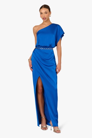 Robe asymétrique - Bleu foncé