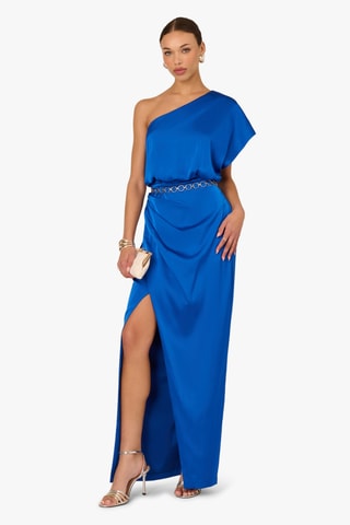 Robe asymétrique - Bleu foncé