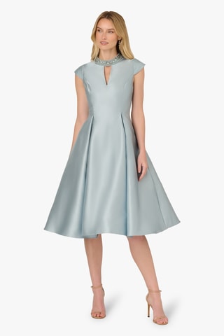 Robe midi - Bleu