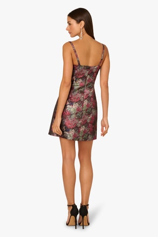 Robe droite - Noir - Rouge