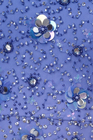 Robe midi - Bleu