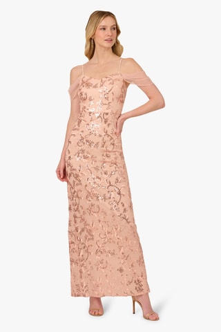 Robe longue - Doré rose