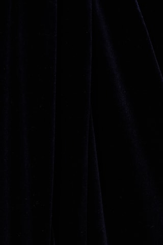 Robe longue en velours - Bleu marine