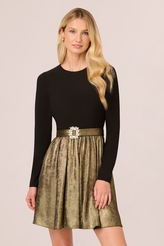 Robe patineuse - Doré et noir