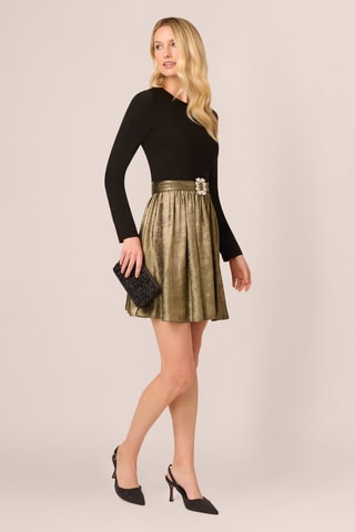 Robe patineuse - Doré et noir