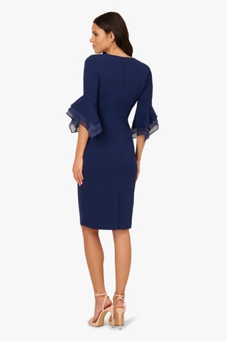 Robe fourreau - Bleu marine