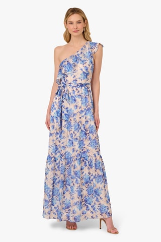 Robe asymétrique - Bleu