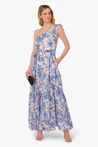 Robe asymétrique - Bleu