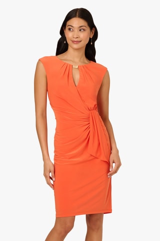 Robe fourreau - Orange