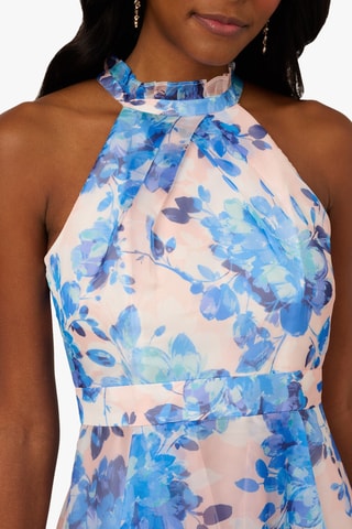 Robe midi - Bleu