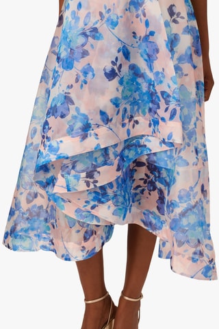 Robe midi - Bleu