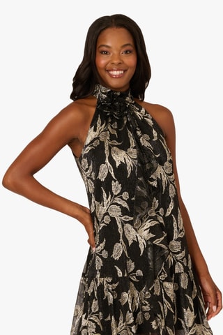 Robe patineuse - Noir et doré