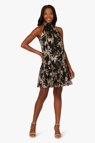 Robe patineuse - Noir et doré