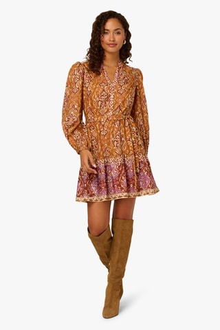 Robe patineuse - Marron