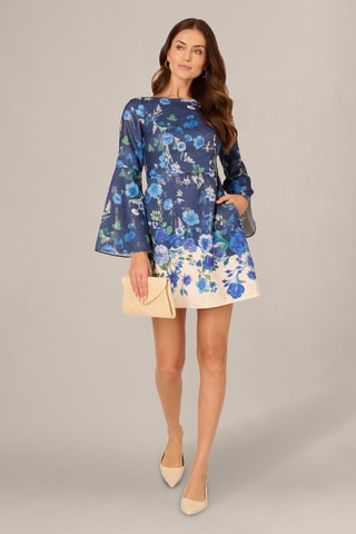 Robe droite - Bleu