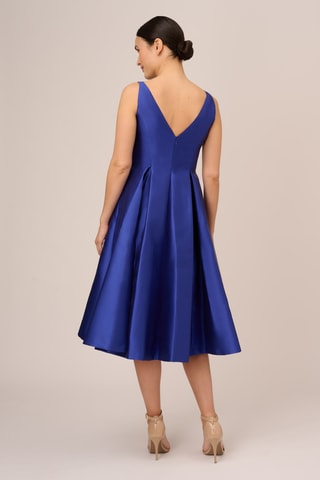 Robe midi sans manches - Bleu