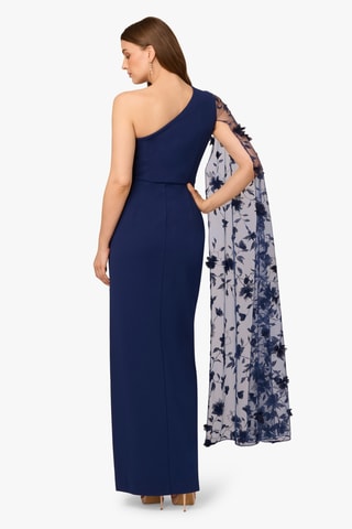 Robe asymétrique - Bleu marine