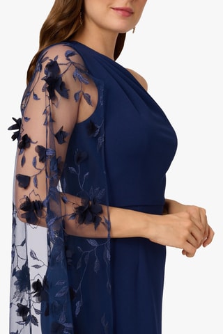 Robe asymétrique - Bleu marine