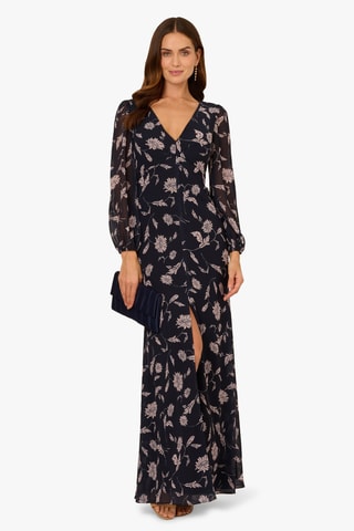 Robe longue - Bleu marine