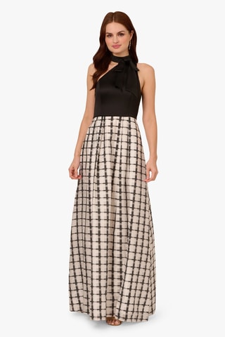 Robe longue - Noir et écru