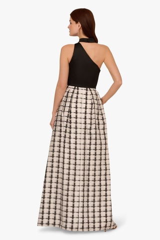 Robe longue - Noir et écru