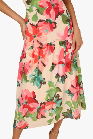 Robe midi - Bleu