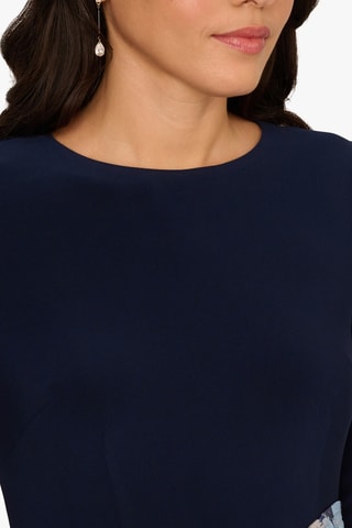 Robe midi - Bleu
