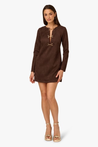 Robe droite - Marron foncé