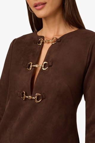 Robe droite - Marron foncé
