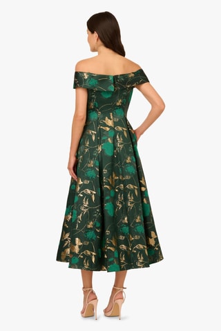 Robe midi - Marron