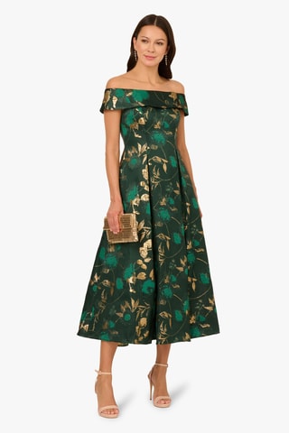 Robe midi - Marron