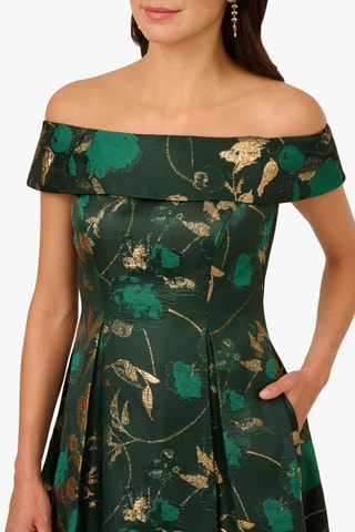 Robe midi - Marron