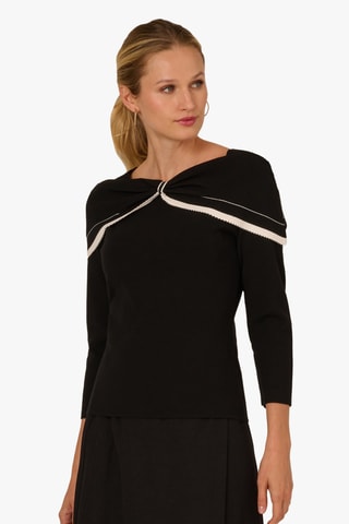 Pull - Écru et noir
