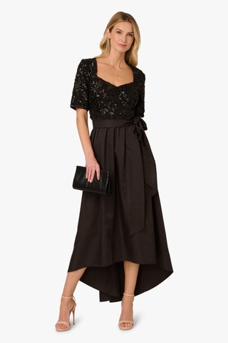 Robe trompe-l'œil - Noir