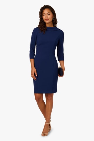 Robe droite - Bleu marine