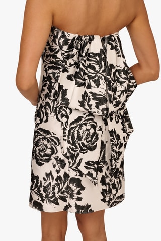 Robe bustier - Écru et noir