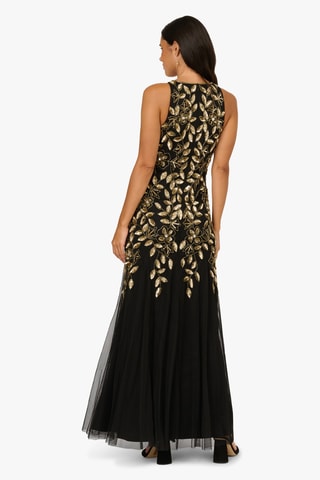 Robe longue - Doré et noir