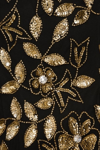 Robe longue - Doré et noir