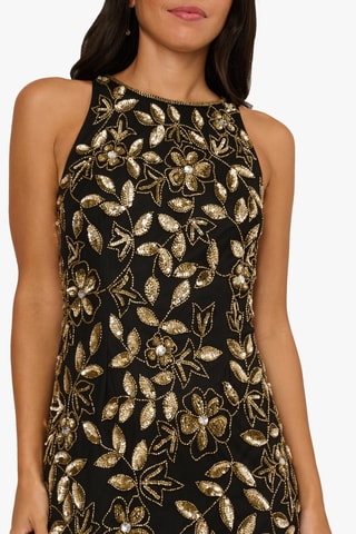 Robe longue - Doré et noir