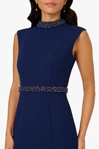 Robe midi - Bleu marine