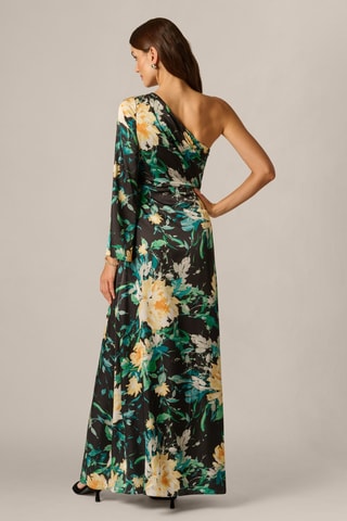 Robe longue - Jaune, noir et vert