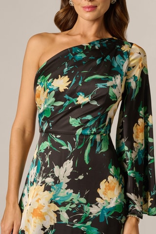 Robe longue - Jaune, noir et vert