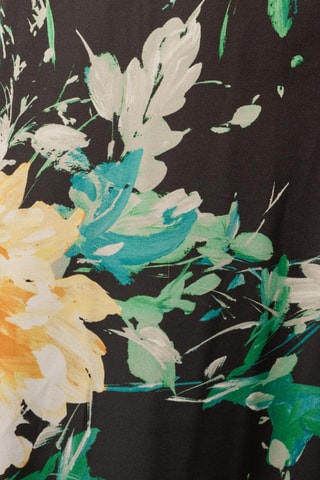 Robe longue - Jaune, noir et vert