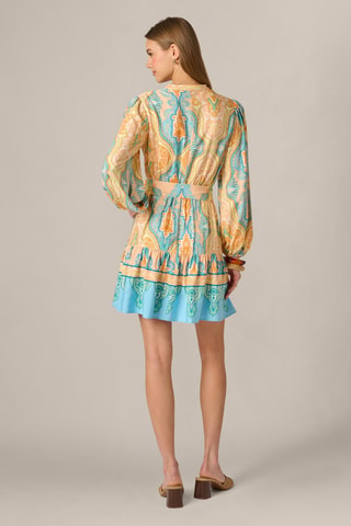 Robe patineuse - Bleu et jaune