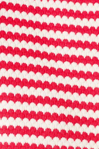 Gilet - Écru et rouge