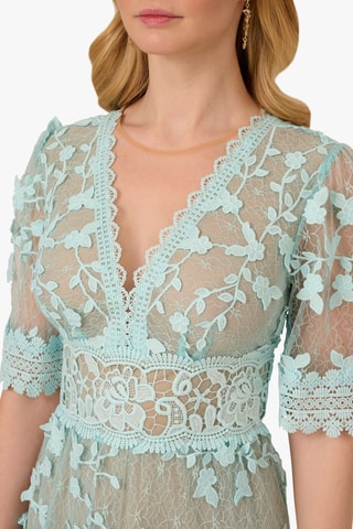Robe patineuse en dentelle - Bleu clair