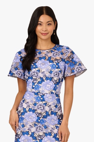 Robe droite - Bleu