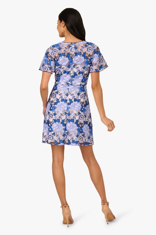 Robe droite - Bleu